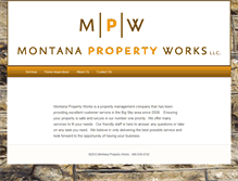 Tablet Screenshot of montanapropertyworks.com